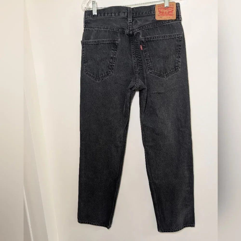 Levi’s 550 Men’s 32x34 Black Relaxed Fit Tapered Leg Jeans 90s Workwear Normcore